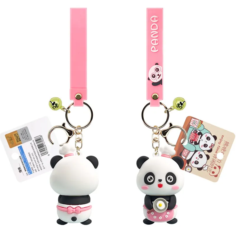 Groothandel Anime Cartoon Beer Mimi Sleutelhanger Kaart Wow Panda Sleutelhanger Schattige Hanger Sleutelhanger