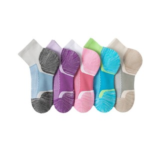 Breathable Terry Cloth Bottom Sports <b>Socks</b> Ankle <b>Socks</b> For <b>Running</b> Basketball Tennis Cotton Material Color Blocking Design - Product Image 5