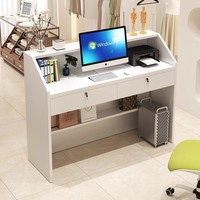 Comptoir de caisse pour salon de beauté, petit bureau d'accueil, table de réception commerciale simple et moderne