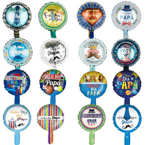 Nouveauté Ballon en aluminium rond de 10 pouces pour la fête des pères en espagnol Feliz Dia <span class=keywords><strong>Papa</strong></span> Globos - Product Image 1