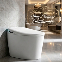 WC intelligent mains libres à séchage à air chaud, nettoyage des fesses pour femmes, étanche IPX4, idéal pour la rénovation d'appartements