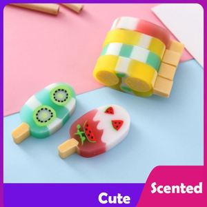 Borrador 3D Divertido y Bonito <span class=keywords><strong>2022</strong></span> para Niños, Regalo Divertido, Borrador con Aroma a Frutas como Sandía, Limón y Kiwi - Product Image 3