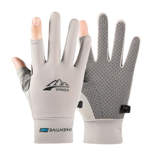 Gants sans doigts SHBGW en nylon respirant pour l'été, pour le cyclisme, la conduite, la livraison de nourriture, les activités de plein air, gants fonctionnels SML - Product Image 5