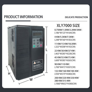 XLY7000Series 0.75KW 1.5KW 2.2KW เฟสเดียว 220V สามเฟส 380V/415V 50HZ/60HZ AC Drive ตัวแปลงความถี่ VFD XLY7000 รุ่นผลิตภัณฑ์ - Product Image 4