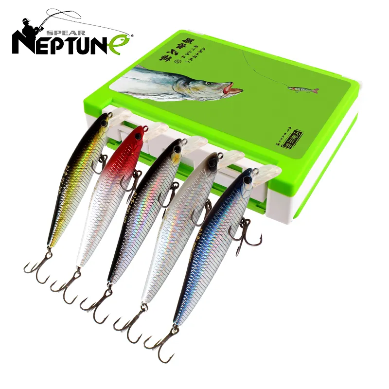 7g 10g grosir Set umpan plastik geser buatan bionik Minnow kualitas tinggi 11cm, umpan pancing keras tenggelam Minnow