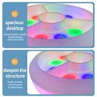 Mesa de Aprendizaje Sensorial Computarizada Educativa para Niños - Diseño Moderno con Luces LED, para Escuela, Dormitorio y Uso en Exteriores, Material PE Resistente