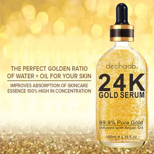 Hot Selling OEM OBM 24k Gold Face Serum Anti Aging Anti Wrinkles Facial Repair Skin Care Gold Serum