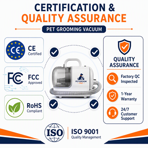 Aspiradora de aseo para mascotas 5 en 1 G22 succión 12000Pa depósito 3,0L filtro HEPA cortadora cepillo deslanador para perros y - Product Image 2