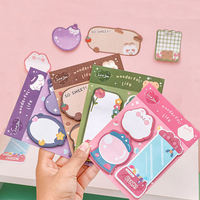 Bloc de Notas Adhesivas Kawaii, Libretas de Apuntes, Papelería para Oficina y Escuela, Pegatinas Adhesivas, Notas Autoadhesivas Personalizadas