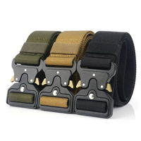 Ceinture tactique sportive en nylon pour homme, à boucle métallique à dégagement rapide, tissée, pour la chasse et les activités sportives – Meilleure vente