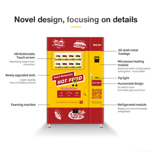Tcn 24/7 bữa ăn nóng máy bán hàng tự động kinh doanh với lò vi sóng Máy bán hàng tự động cho thực phẩm nóng phổ biến ở Châu Âu - Product Image 5