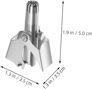 Silver Alloy Personal Care Nose Hair Trimmer <b>Head</b> Practical Artifact Scissors for Hand Trimming for Household Car Garage Use - Product Image 2