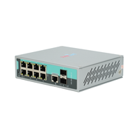 Commutateur Ethernet industriel géré L2 à 10 ports Gigabit RJ45 SFP Non-PoE pour montage sur rail DIN