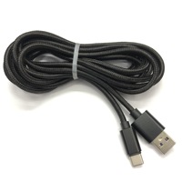 Câble de données de chargeur USB C de type C NSLikey 3m 9,8 pieds pour manette PS5 série S X Switch Pro Controller