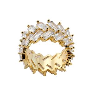 R014 Men's <strong>Ring</strong> Brass Gold Silver Color Cubic Zircon <strong>Iced</strong> <strong>RING</strong> Fashion Hip Hop <strong>Ring</strong> - Product Image 4