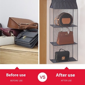 Bolsa de almacenamiento colgante multiusos plegable-Organizador portátil de malla para ropa, juguetes y viajes - Product Image 3