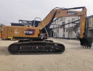 Pelle sur chenilles Sany SY215C d'occasion de haute qualité populaire 215C Digger avec composants de base en stock - Product Image 2