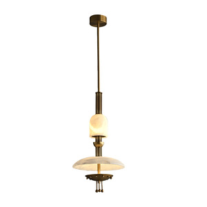 Modern Retro Glass <b>Chandelier</b> Led <b>Lights</b> E26 Single Head Round Pendant For Dining Bedroom Living Room Designer Lighting - Product Image 4