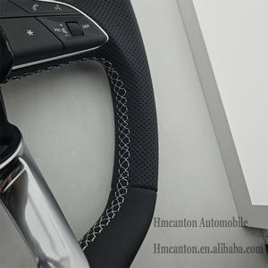Volante de Cuero Perforado de Alta Calidad para Audi A3 A4 A5 A6L A8 Q3 Q5 Q7 Q8 TT B9 - Product Image 6