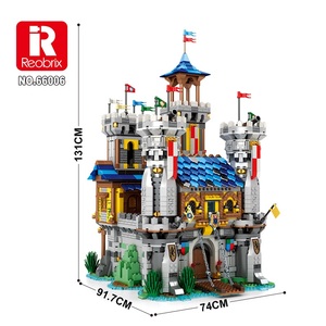 Ensemble de blocs de château de Lion d'or médiéval du siècle européen nouveau modèle de série rétro blocs de <span class=keywords><strong>construction</strong></span> pour adultes de grande taille - Product Image 2