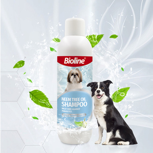 Shampooing <span class=keywords><strong>pour</strong></span> chien Bioline à base de plantes, <span class=keywords><strong>répulsif</strong></span> contre les insectes, <span class=keywords><strong>huile</strong></span> <span class=keywords><strong>essentielle</strong></span> naturelle de neem, brillance soyeuse, 1000 ml - Product Image 4