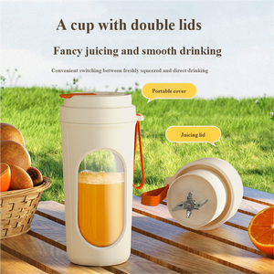 2025 nouveau Usb électrique en acier inoxydable fruits presse-agrumes tasse extracteur mélangeur jus fabricant Machine <span class=keywords><strong>Portable</strong></span> presse-agrumes avec paille - Product Image 4