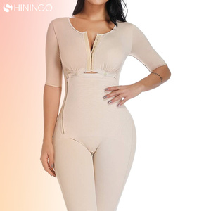 Body a Maniche Lunghe in Spandex e Nylon con Coppe, Tessuto Rinforzato Post-Parto - Product Image 3
