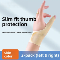 Attelle de poignet sportive respirante en Spandex avec protection des doigts et fixation par auto-agrippant pour le maintien du pouce