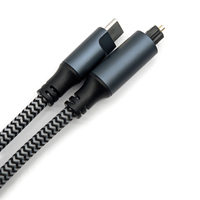 Câble audio optique USB-C Toslink SPDIF RUIARA RR-TC-A-01 avec gaine tressée et conducteur en cuivre pour système audio TV, DAC, barre de son
