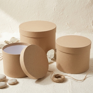 Conteneur d'emballage cylindrique en carton kraft épais et recyclable pour fête d'anniversaire, tube en papier pour cadeau, affiche - Product Image 1