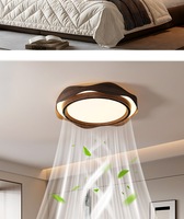 Ventilateur de plafond sans pales avec LED, lampe moderne avec télécommande, accessoires de décoration pour chambre à coucher