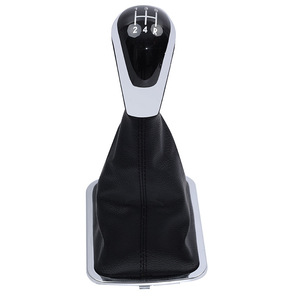 Geely Car Gear <b>Knob</b> 5-Speed Leather <b>Shift</b> <b>Knob</b> Cover Ergonomic Design For Manual Transmission - Product Image 1