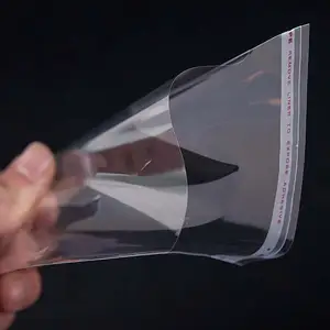 ถุงกระดาษแก้วใสปิดผนึกได้ขนาดใหญ่สามารถพิมพ์โลโก้ได้