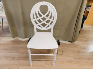 Sillas Chavari <span class=keywords><strong>de</strong></span> <span class=keywords><strong>resina</strong></span> blanca apilables al por mayor, sillas Chivari <span class=keywords><strong>de</strong></span> hotel, sillas Chiavari <span class=keywords><strong>de</strong></span> plástico para eventos, bodas - Product Image 3
