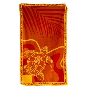 ผ้าขนหนูชายหาดลายแจ็คการ์ดย้อมสีแบบกำหนดเอง ขนาด 70x140 ซม. ผ้าฝ้ายแท้ สำหรับผู้ใหญ่ ใช้พันตัวในวันพักผ่อน - Product Image 5