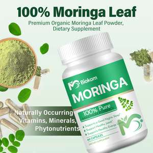 Prezzo all'ingrosso OEM Private Label 60 miglior HALAL 100% puro organico Moringa foglia estratto in polvere capsula di erbe integratore per la vendita - Product Image 5