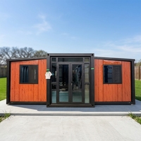 Maisons conteneurs extensibles et pliables de 20, 30 et 40 pieds, maisons préfabriquées, maisons modulaires préfabriquées en acier mobiles