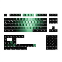JCM Qingyi Çift Gravürlü Yarı Saydam PBT OEM Tam Set Tuş BaşlıklarıKorece Rusça Almanca Fransızca Arapça İspanyolca