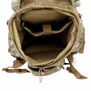 Custom Factory Popular Camouflage Camping Sport Outdoor Tactical <b>Backpack</b> Zipper Closure Polyester Waterproof 36-55L Capacity - Product Image 5
