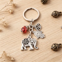 Брелок-подвеска I Love Yoga Thailand Bohemia Elephant Lotus с символом Ом (Ом Ом Аум), украшение, подарок для женщин, сувенир