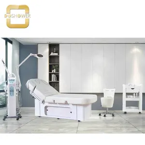 Cama facial ajustable para el cuidado de la piel, cama para salón de belleza, muebles, 4 motores