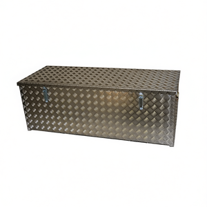 Boîte à outils en aluminium à carreaux TTAKE, 48 po x 20 po x 18 po, rangement robuste pour camions et véhicules - Product Image 2