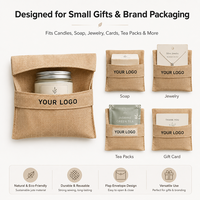 SHINY Sac anti-poussière en lin naturel et jute de qualité supérieure, écologique, avec logo personnalisé, impression sérigraphique, résistant à l'eau, réutilisable