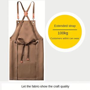 Tablier De Cuisine Salon <b>Aprons</b> Chef Barista Bbq Bar Hairdresser <b>Kitchen</b> <b>Apron</b> for Women Restaurant Server - Product Image 3