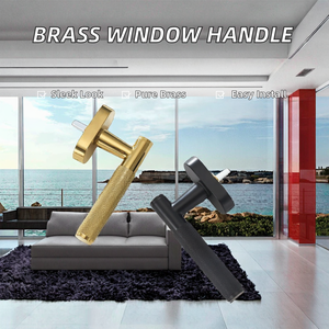 Maniglia per Finestra a Battente DOOROOM in Ottone, Massima Sicurezza, Design Moderno di Alta Qualità per Porte e <span class=keywords><strong>Finestre</strong></span> - Product Image 2