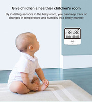 Thermostat intelligent Tuya avec écran IPS, capteur de température et d'humidité, batterie, Wi-Fi, contrôle par application Android, programmation horaire pour hôtel et maison