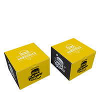 Boîtes à hamburger jetables personnalisées biodégradables de qualité alimentaire avec emballage pour frites