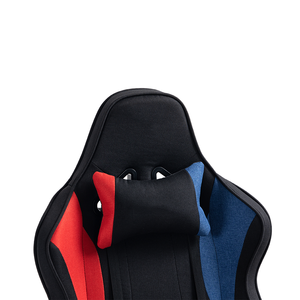 เก้าอี้เกมมิ่งสีน้ำเงินดำ วัสดุ PU สำหรับ<span class=keywords><strong>รถ</strong></span>แข่ง ออกแบบตามหลักสรีรศาสตร์ พร้อมโฟมขึ้นรูป สำหรับเล่นเกมคอมพิวเตอร์และอีสปอร์ต พร้อมกลไกปรับเอนแบบกบ - Product Image 3