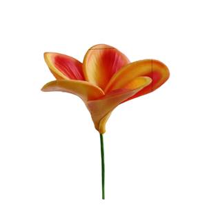 Flores Artificiales de Espuma DREA Hawaii Plumeria Hibiscus Hechas a Mano para DIY, con Sensación Natural, de PU, para Boda, Playa, Fiesta - Product Image 1