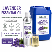 Aceite Esencial de Lavanda Destilado al Vapor, 100% Puro, Aceite Vegetal para Aromaterapia, Difusor, Masajes, Cuidado de la Piel, Materia Prima Cosmética a Granel